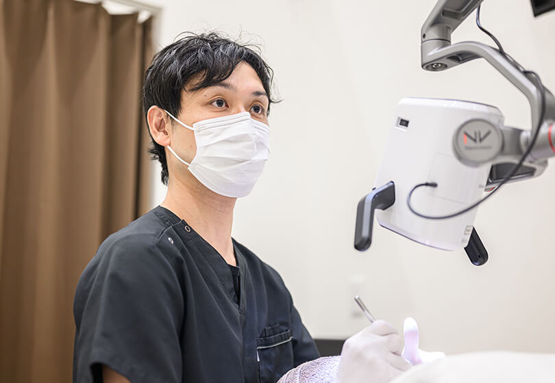 痛みの少ない治療の実施